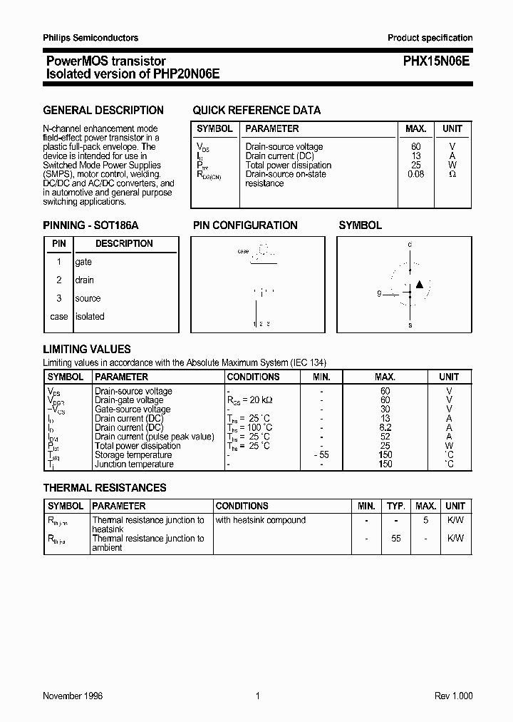 PHX15N06E_177203.PDF Datasheet