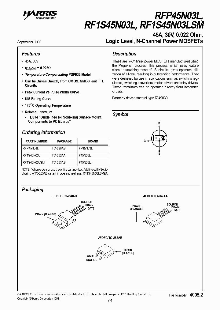 RFP45N03L_171369.PDF Datasheet