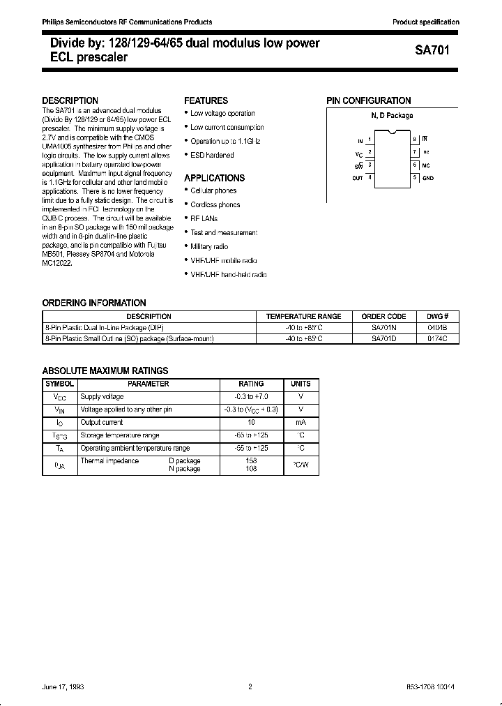 SA701D_97652.PDF Datasheet
