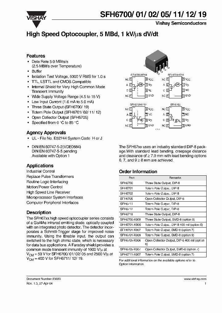 SFH6701-X006_49590.PDF Datasheet