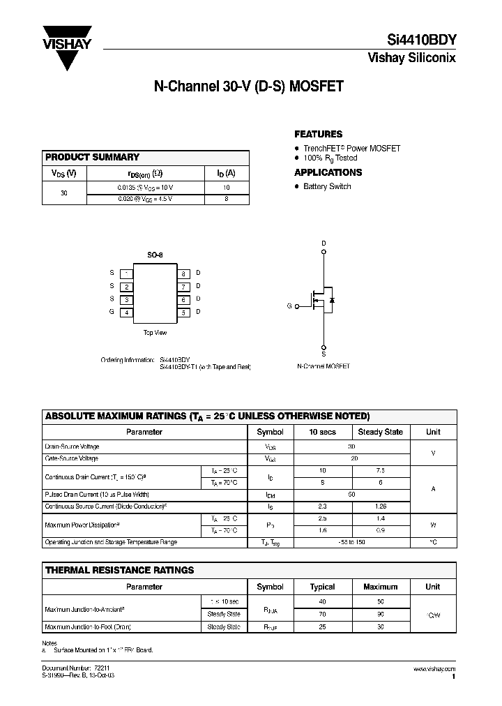 SI4410BDY_35276.PDF Datasheet