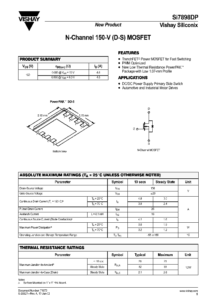 SI7898DP_43206.PDF Datasheet