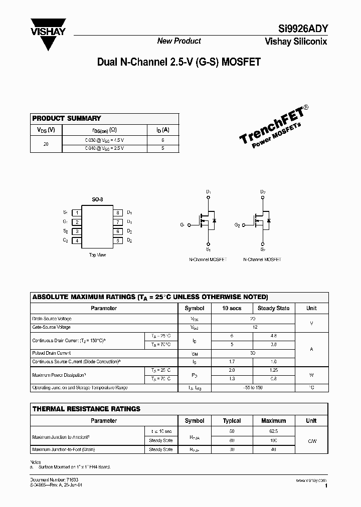 SI9926ADY_130280.PDF Datasheet