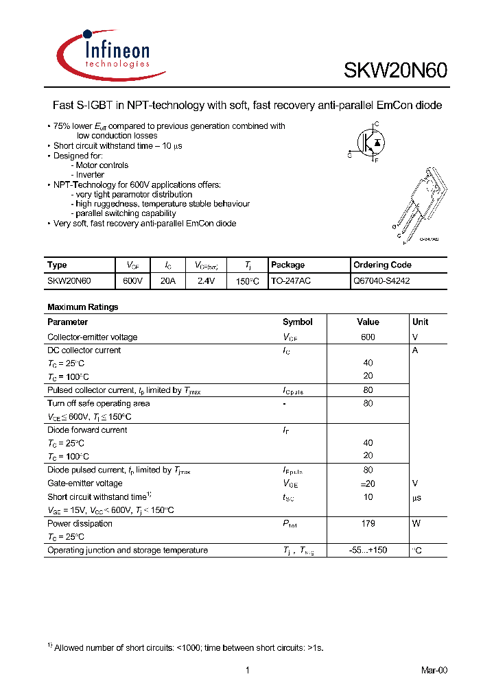 SKW20N60_14607.PDF Datasheet