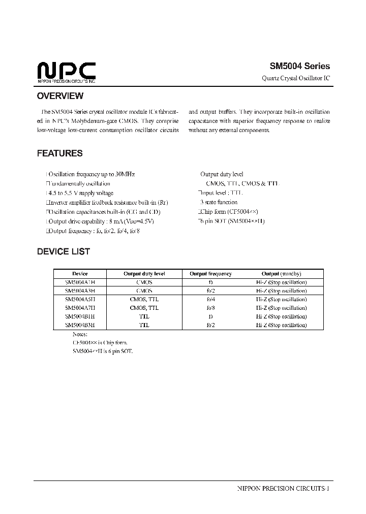 SM5004_163086.PDF Datasheet