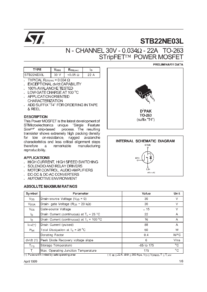 STB22NE03L_71568.PDF Datasheet