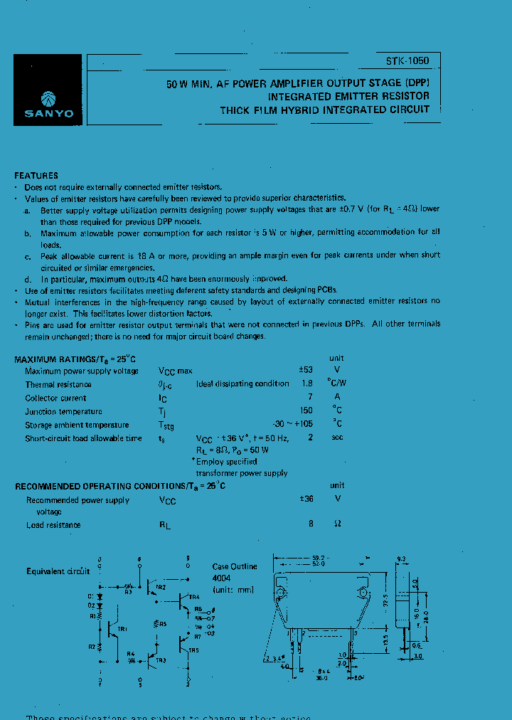 STK-1050_77186.PDF Datasheet