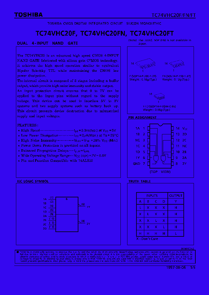 TC74VHC20F_55469.PDF Datasheet