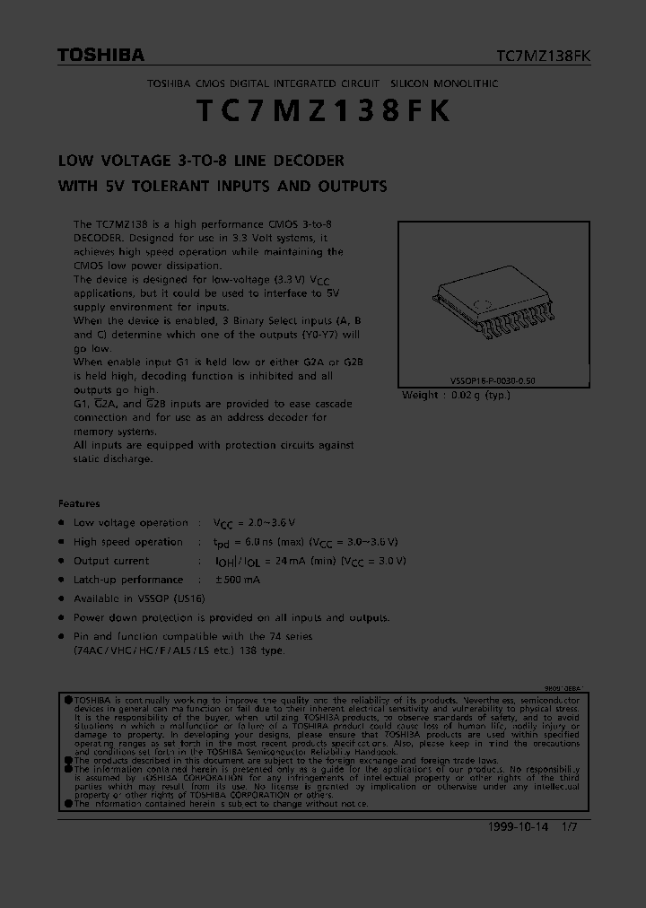 TC7MZ138FK_32298.PDF Datasheet