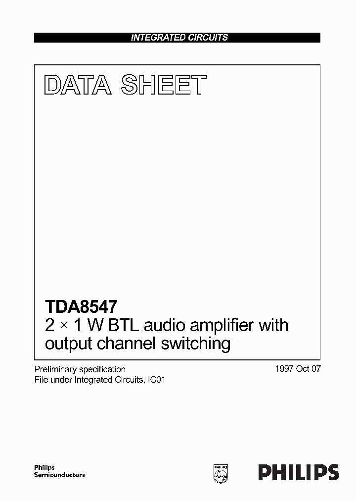 TDA8547_37054.PDF Datasheet