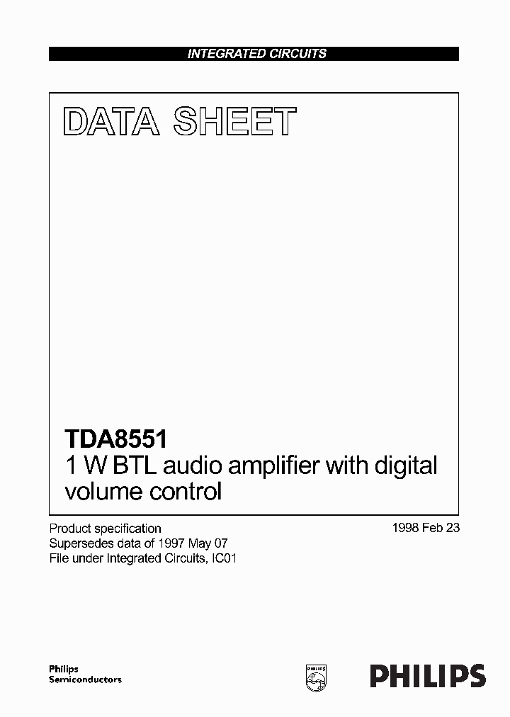 TDA8551_135397.PDF Datasheet