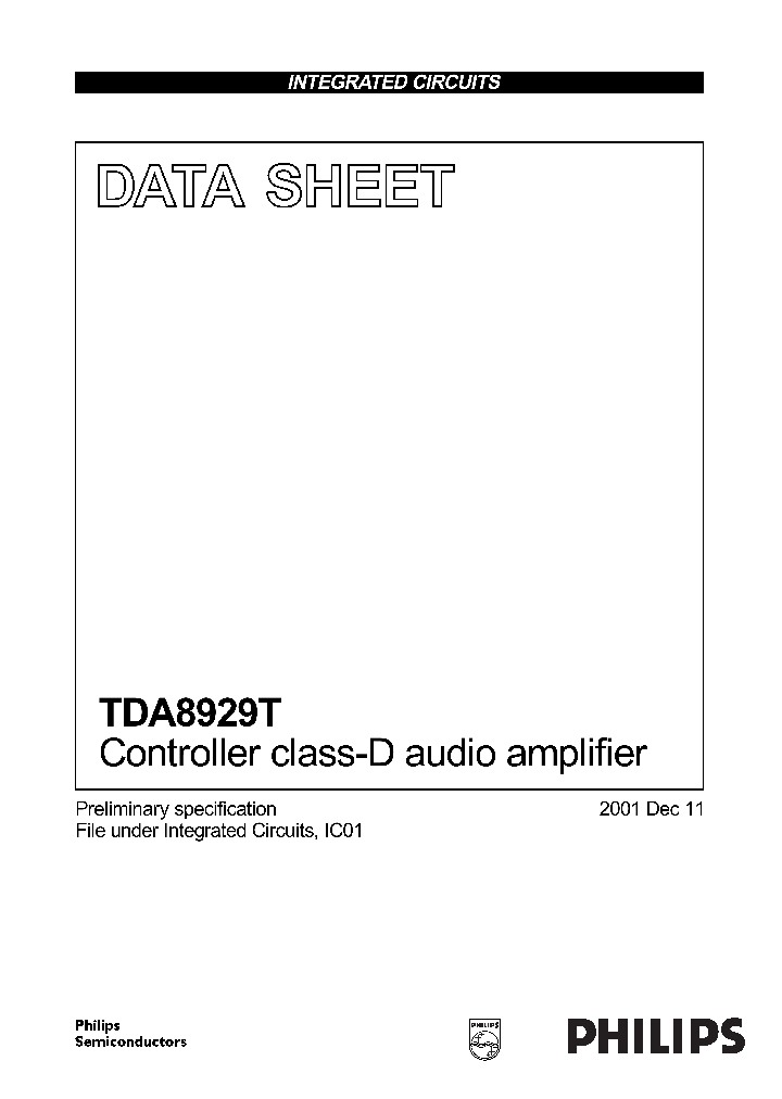 TDA8929_188983.PDF Datasheet