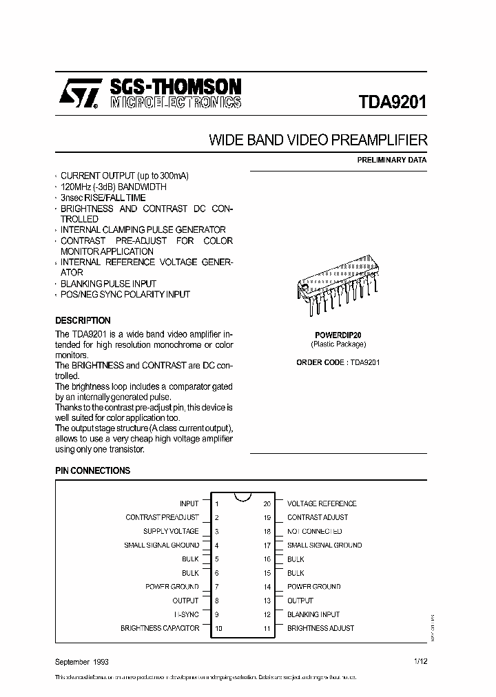 TDA9201_152857.PDF Datasheet