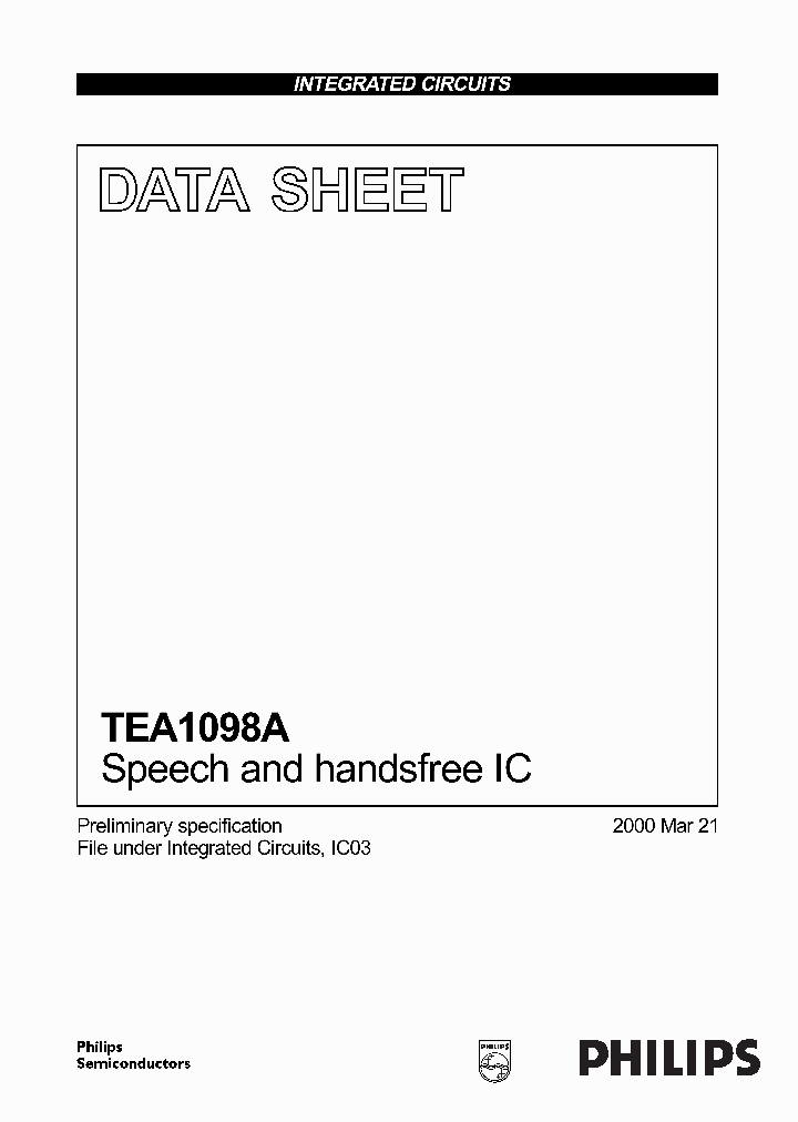 TEA1098A_130630.PDF Datasheet