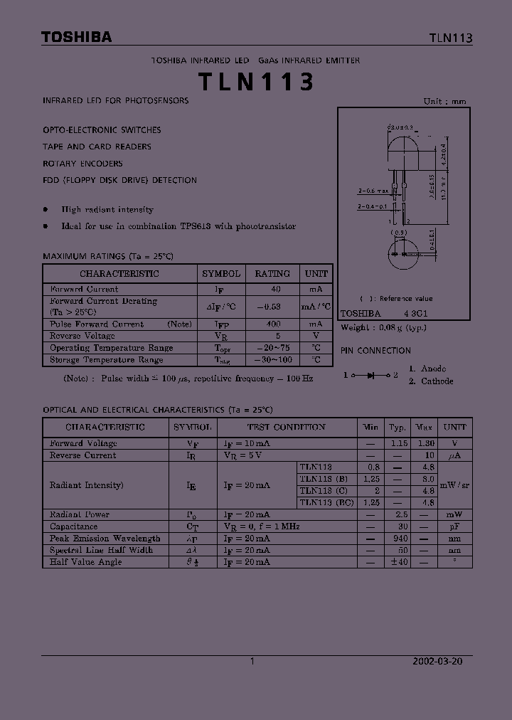 TLN113_66885.PDF Datasheet