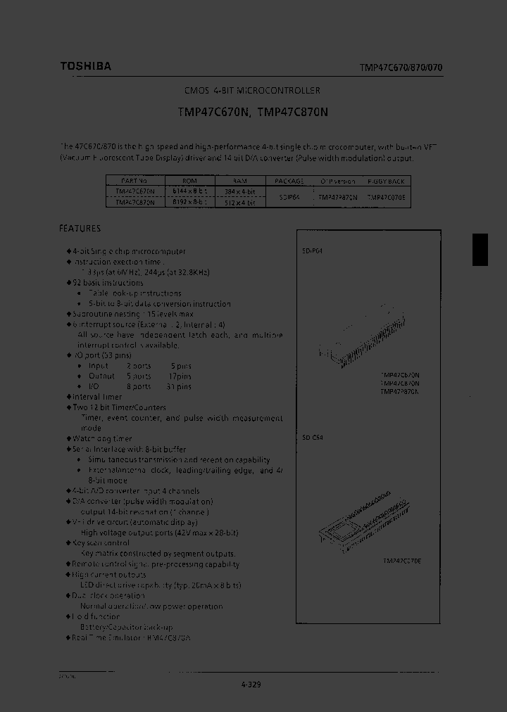 TMP47C670_37355.PDF Datasheet