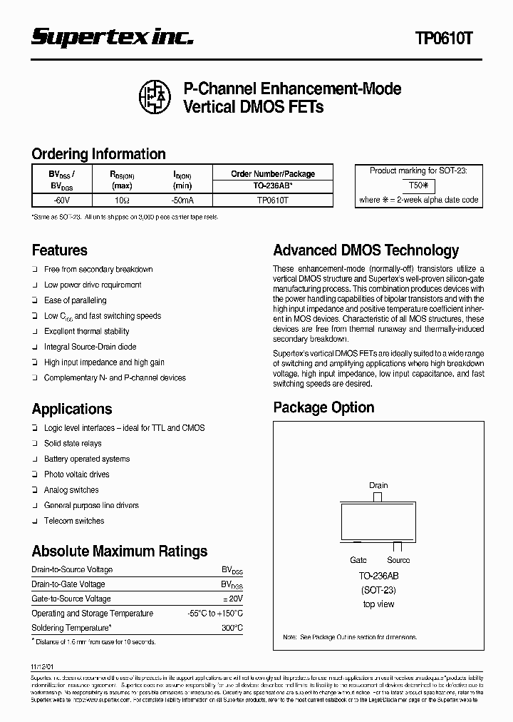 TP0610T_64649.PDF Datasheet