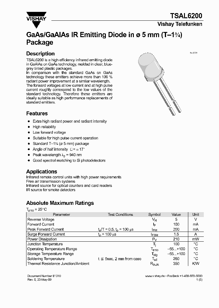 TSAL6200_63436.PDF Datasheet