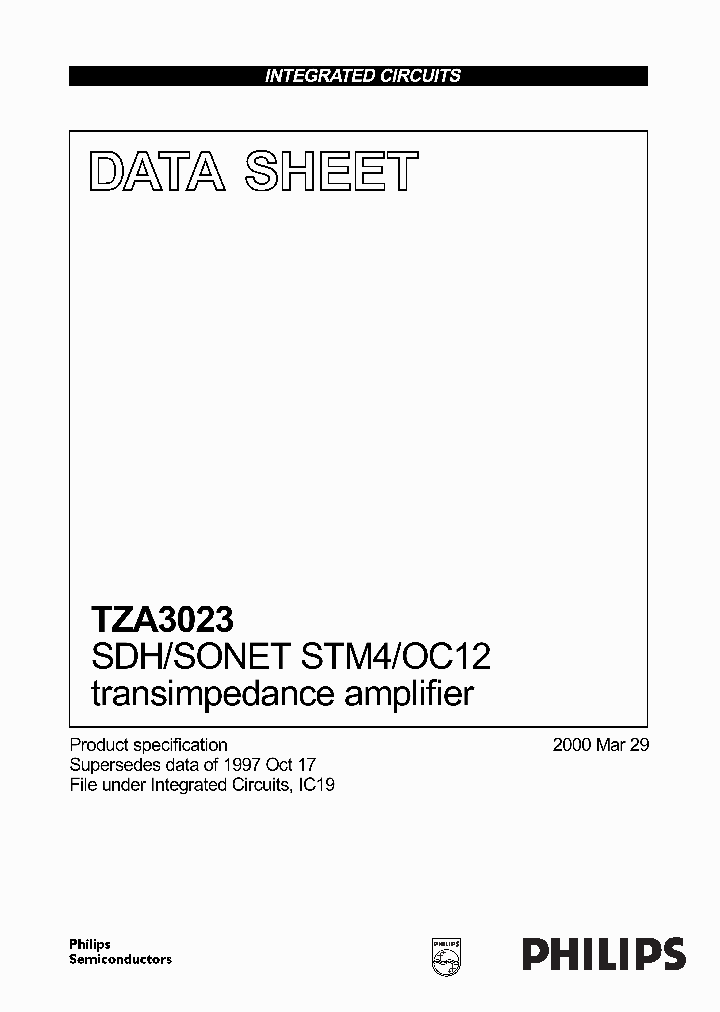 TZA3023_41409.PDF Datasheet