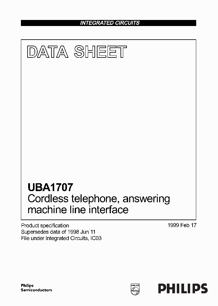 UBA1707_60891.PDF Datasheet