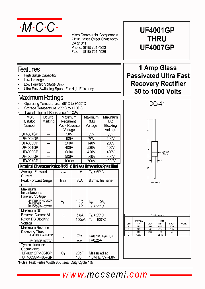 UF4001GP_60390.PDF Datasheet