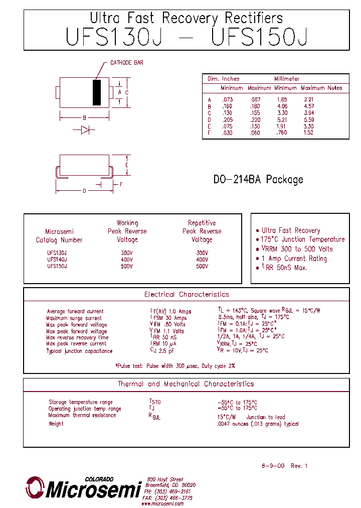 UFS130J_60464.PDF Datasheet