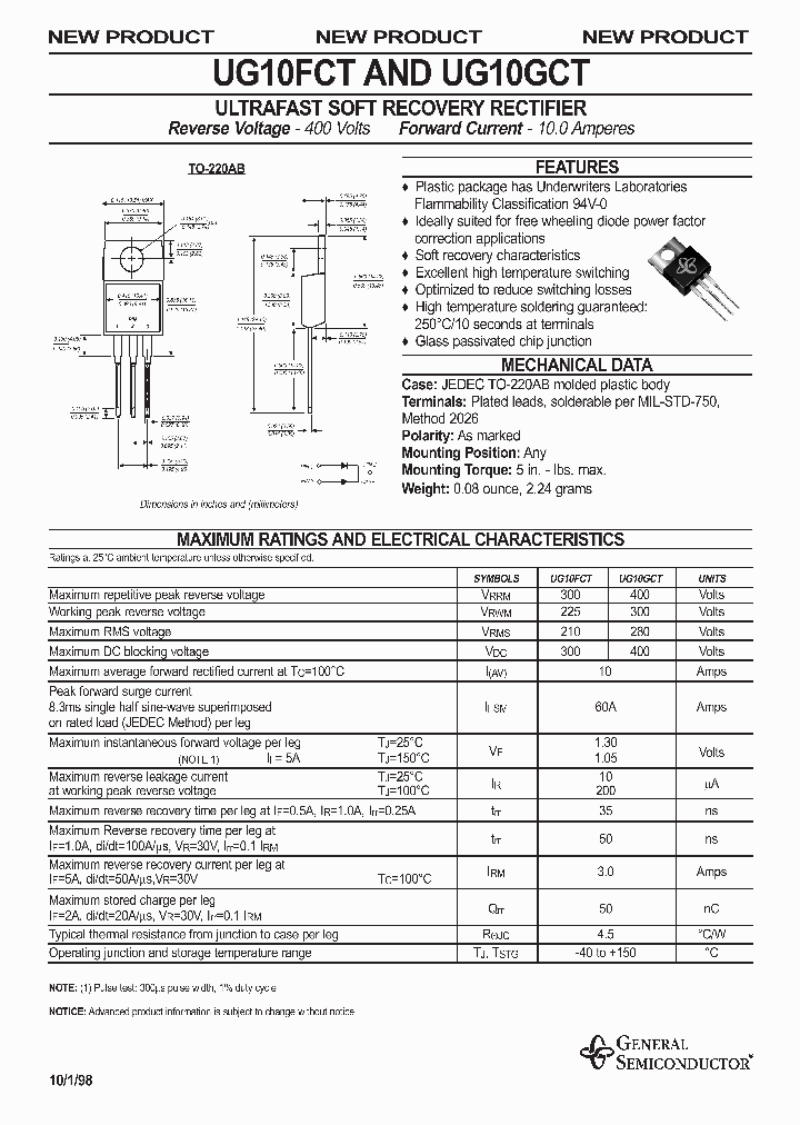 UG10FCT_60583.PDF Datasheet