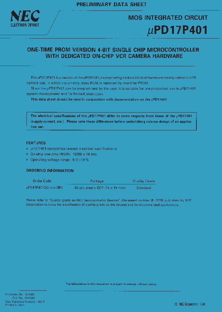 UPD17P401_42119.PDF Datasheet