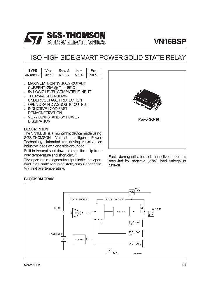 VN16BSP_54825.PDF Datasheet