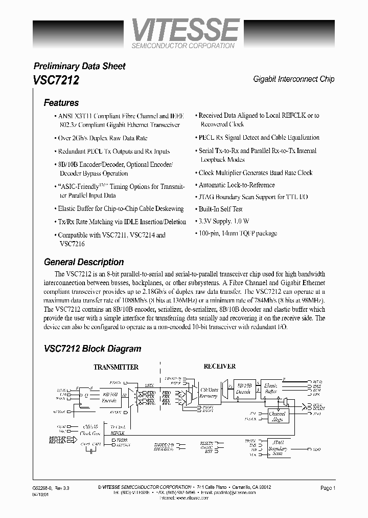 VSC7212_43035.PDF Datasheet