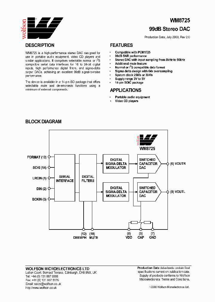 WM8725_51797.PDF Datasheet