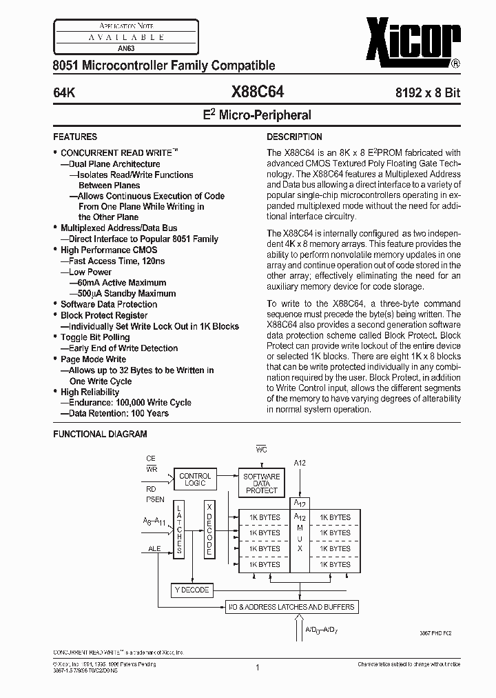 X88C64_48543.PDF Datasheet