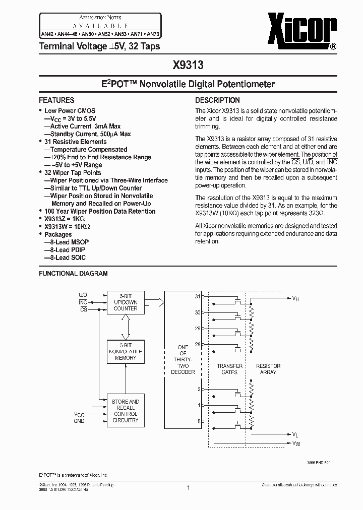 X9313_48845.PDF Datasheet
