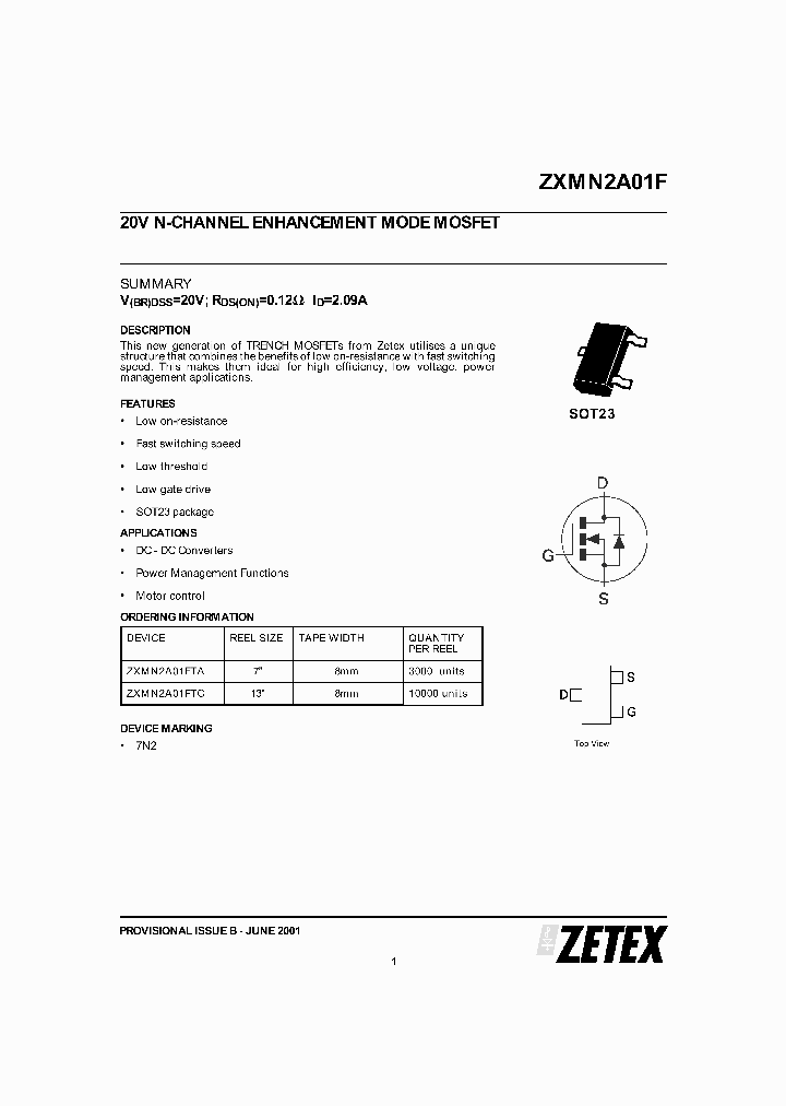 ZXMN2A01_21496.PDF Datasheet