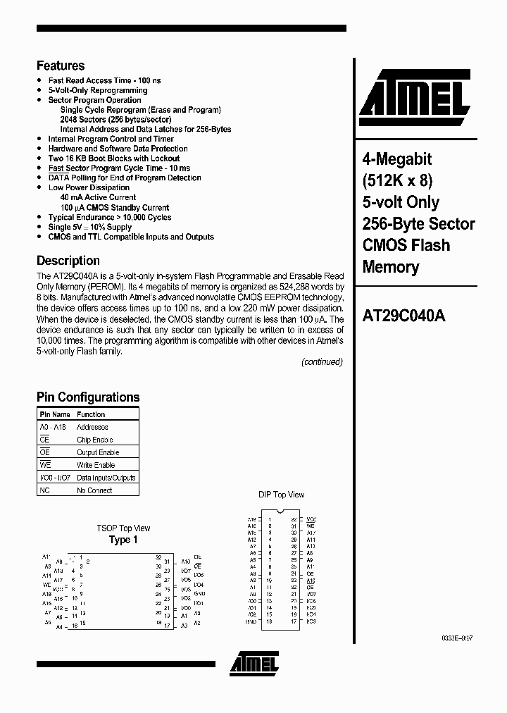 AT29C040_22097.PDF Datasheet