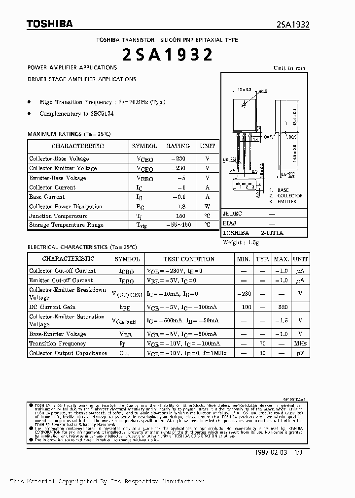 2SA1932_215099.PDF Datasheet