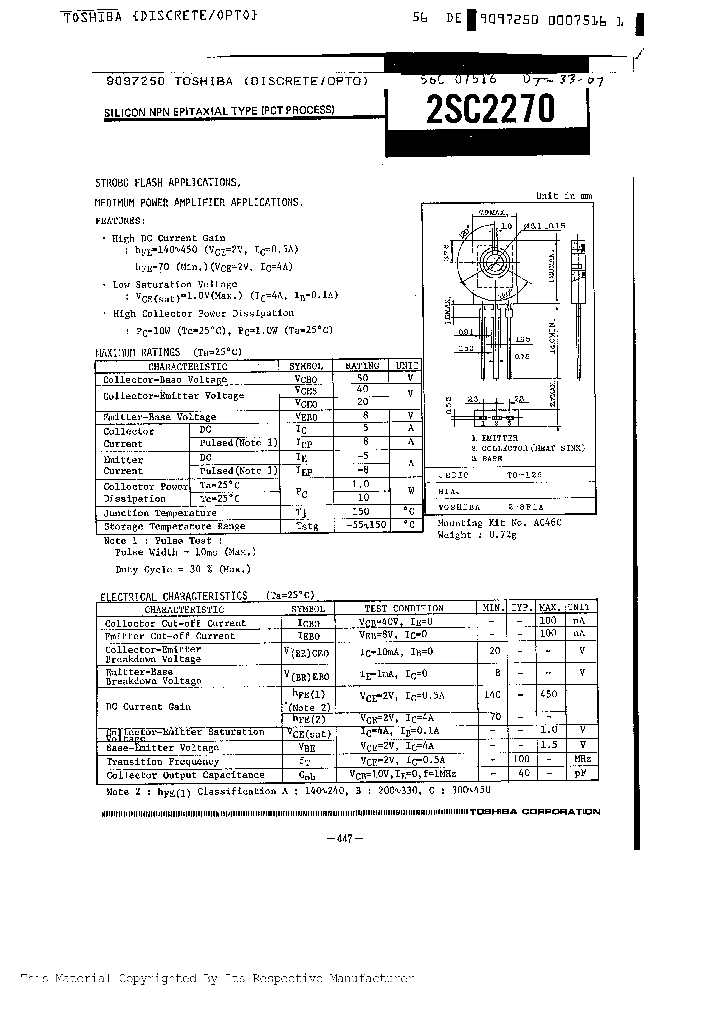 2SC2270_254649.PDF Datasheet