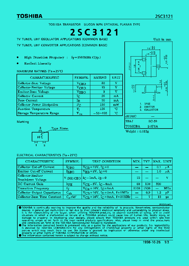 2SC3121_181871.PDF Datasheet