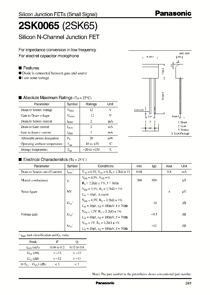2SK0065_289897.PDF Datasheet