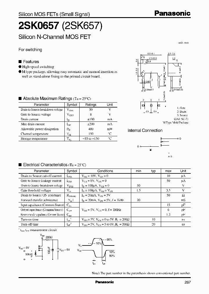 2SK0657_289405.PDF Datasheet