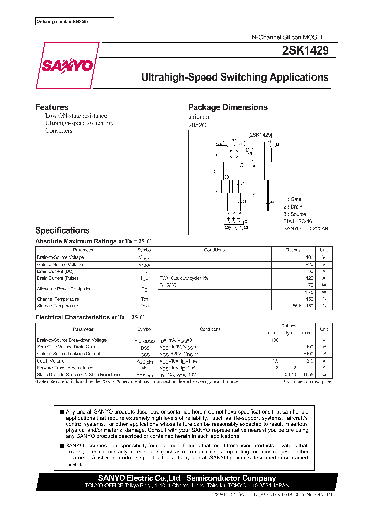 2SK1429_272031.PDF Datasheet
