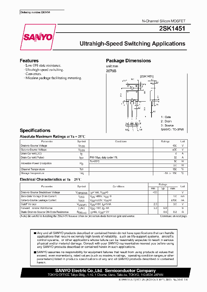 2SK1451_295075.PDF Datasheet