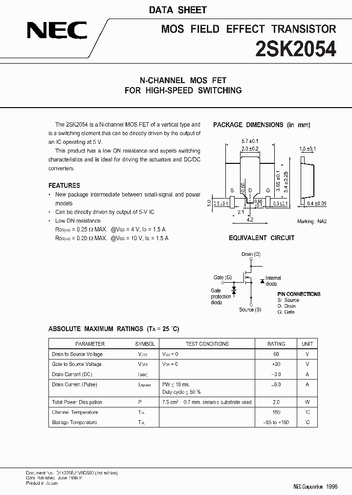 2SK2054_286421.PDF Datasheet