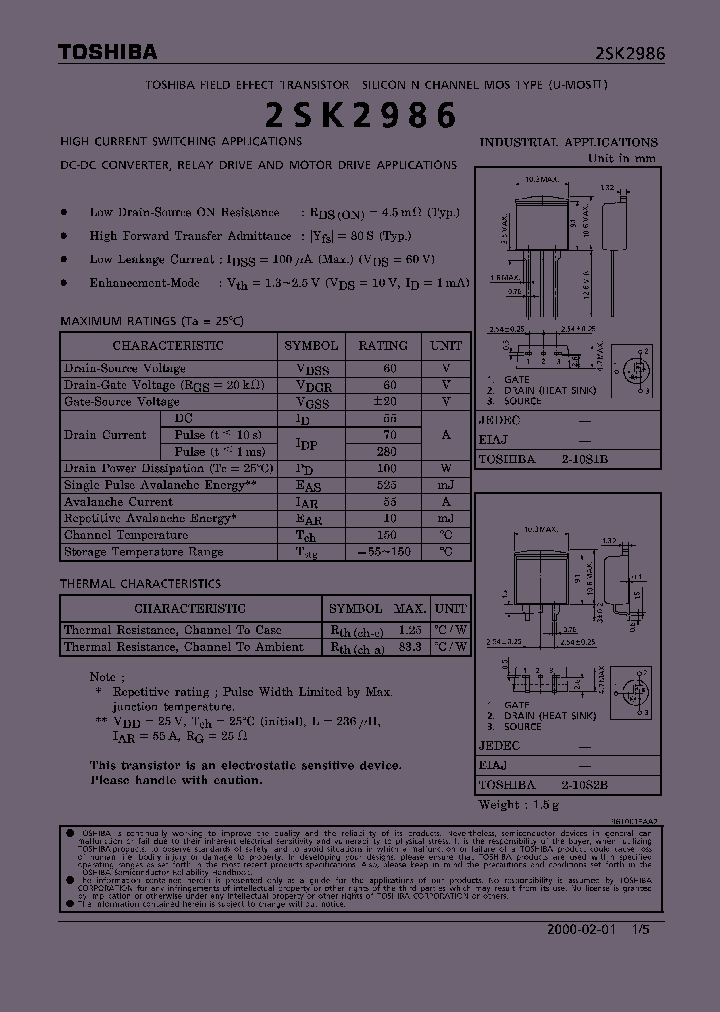 2SK2986_295687.PDF Datasheet