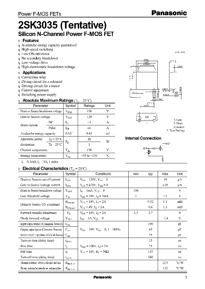 2SK3035TENTATIVE_278927.PDF Datasheet