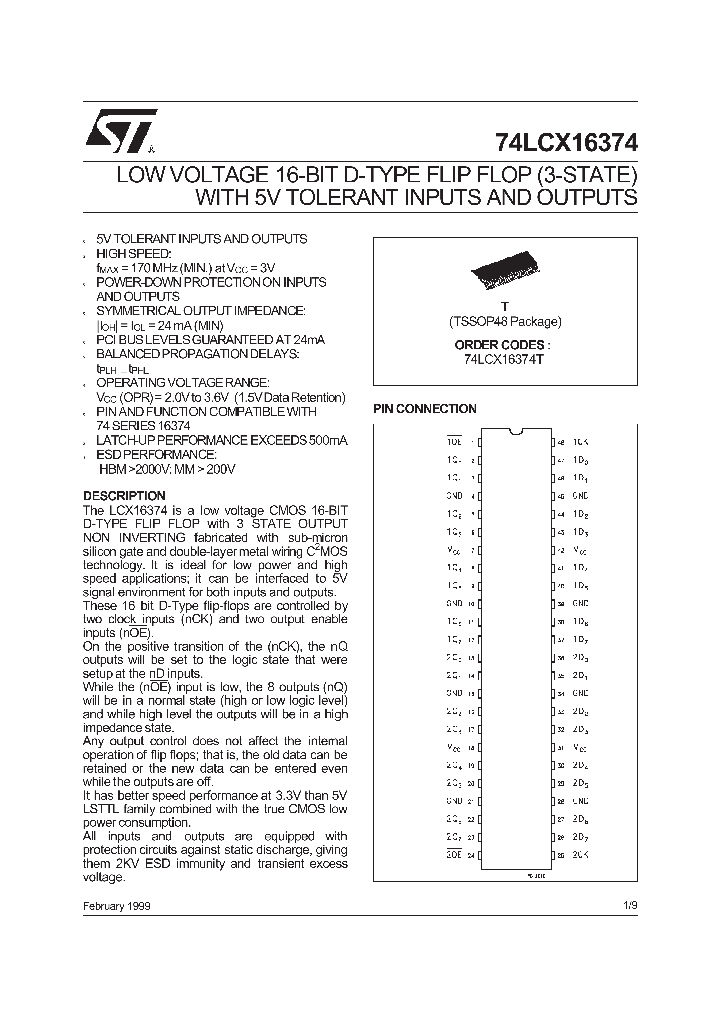 74LCX16374_295623.PDF Datasheet