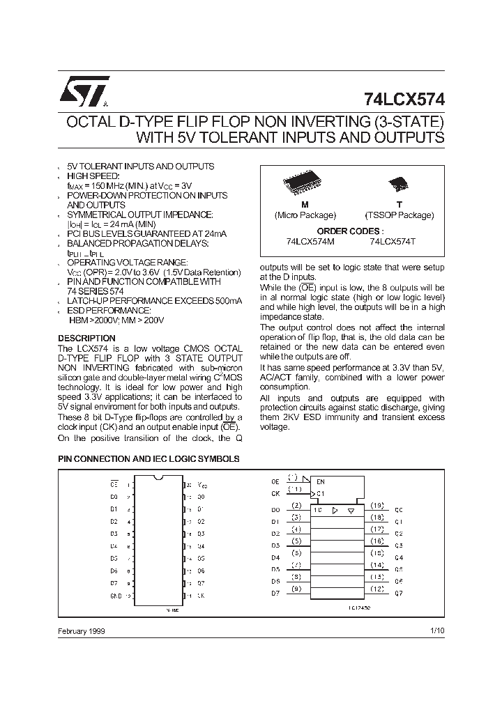 74LCX574_289455.PDF Datasheet