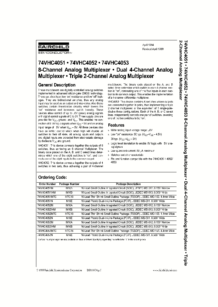 74VHC4053_278873.PDF Datasheet