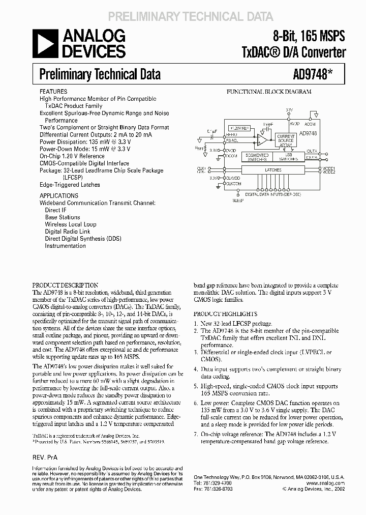 AD9748XCP_274209.PDF Datasheet