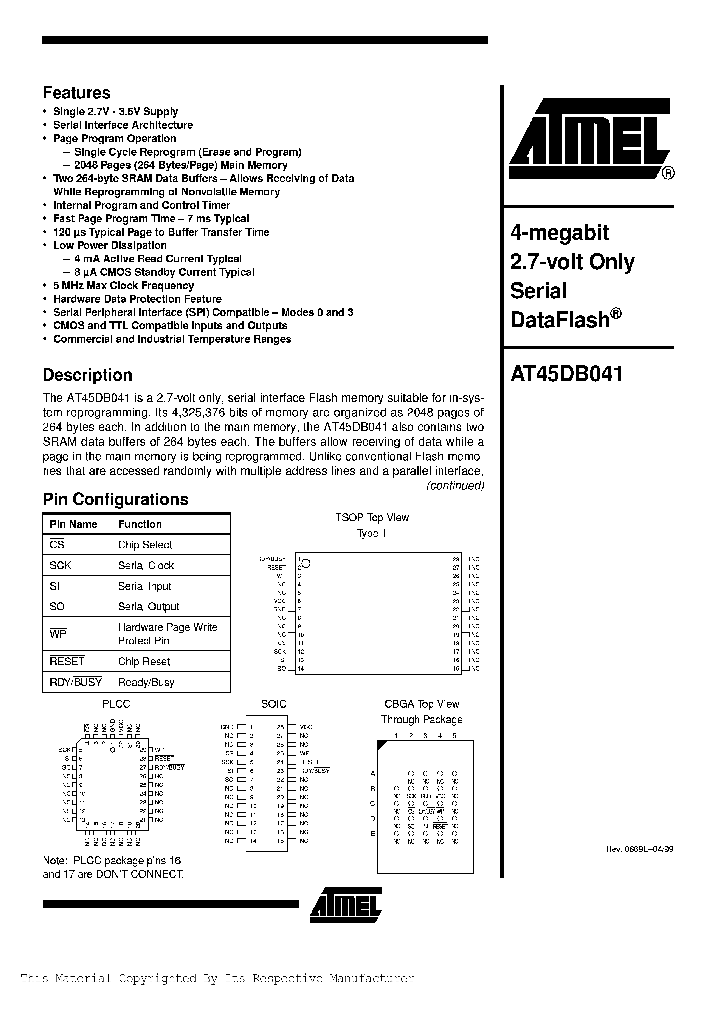 AT45DB041-CINBSP_284259.PDF Datasheet